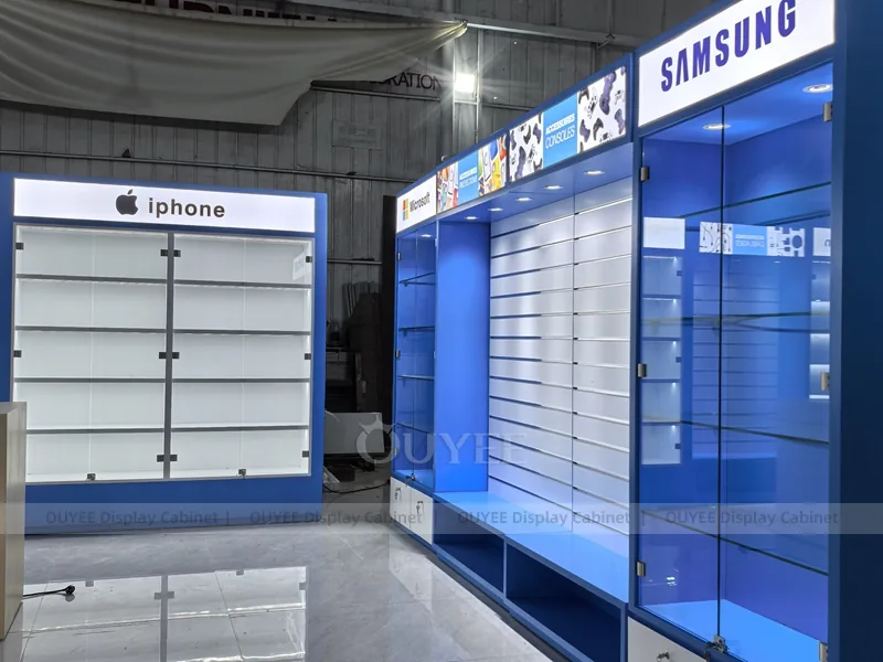 Black And Blue LED Phone Display Fixture - Image 4