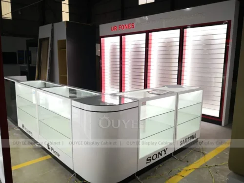 Black And White Electronics Store Display Fixture