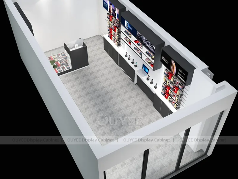 Black And White LED Phone Display Fixture - Image 2