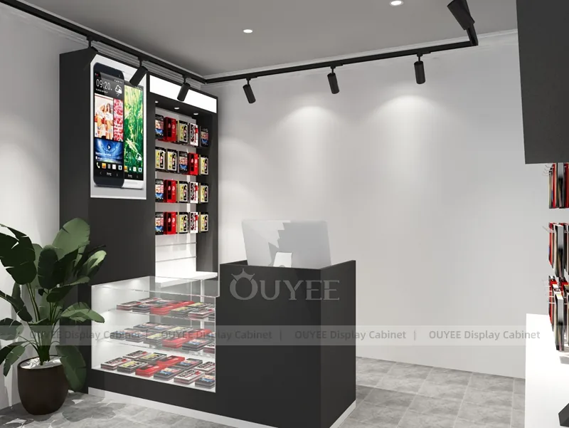 Black And White LED Phone Display Fixture - Image 3