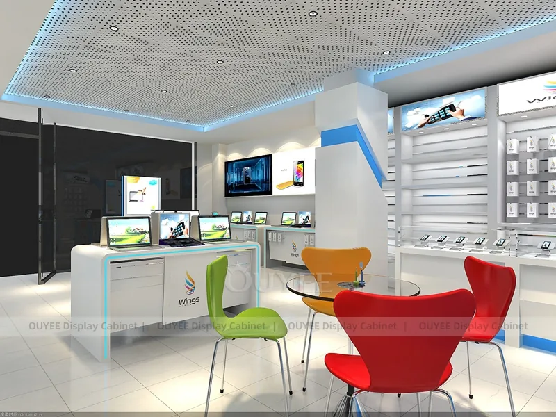Black And White LED Phone Display Fixture - Image 2