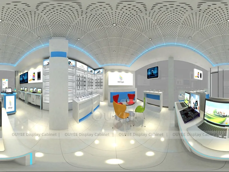 Black And White LED Phone Display Fixture - Image 3