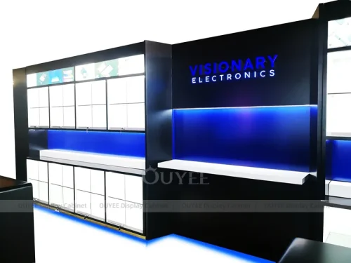 Black And White LED Phone Display Fixture