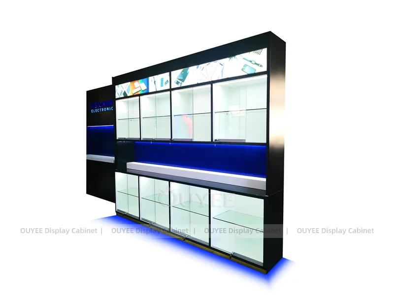 Black And White LED Phone Display Fixture - Image 3