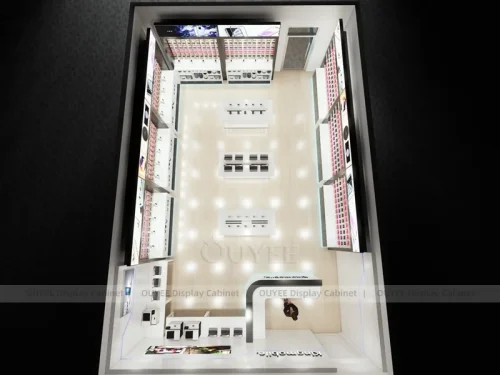Black And White LED Phone Display Fixture