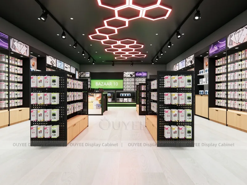 Black And White LED Phone Display Fixture - Image 8
