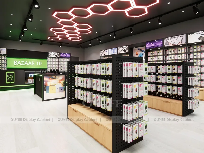 Black And White LED Phone Display Fixture - Image 10