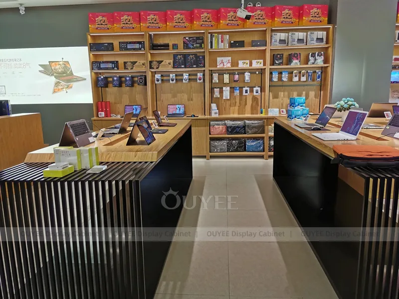 Black And Wood Tone Complete Store Fixture - Image 2
