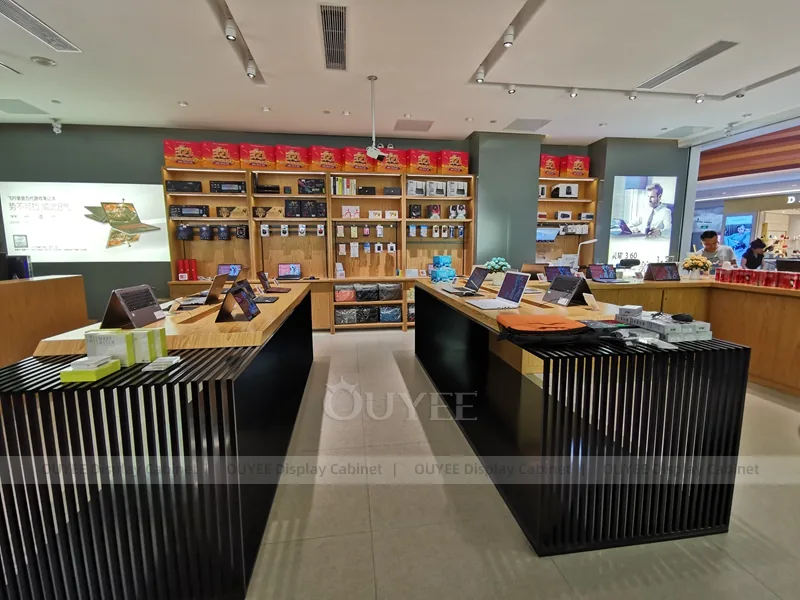 Black And Wood Tone Complete Store Fixture - Image 5