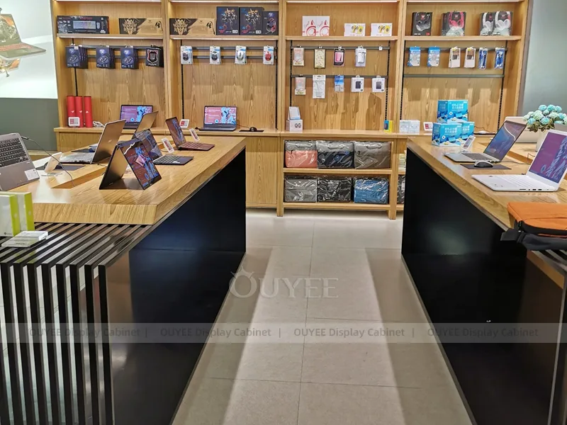 Black And Wood Tone Complete Store Fixture - Image 6