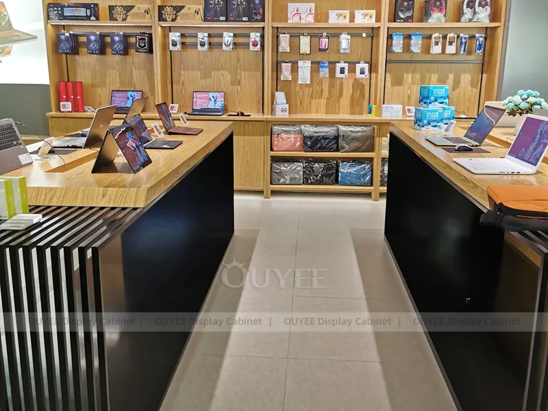 Black And Wood Tone Complete Store Fixture - Image 8