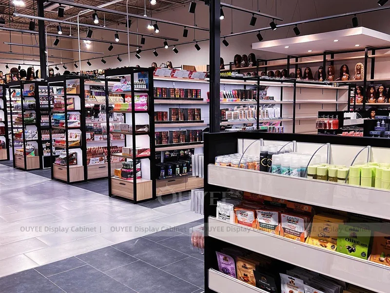 Black Ceiling Beauty Supply Beauty Supply Store Wig Display - الصورة 5