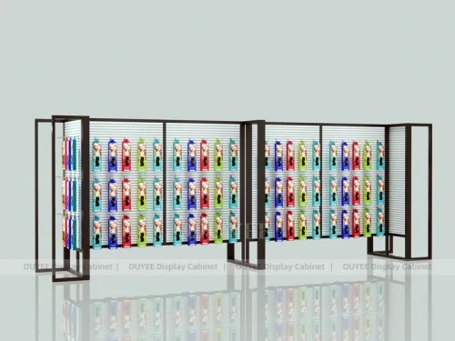 Black Frame Hair Color Sample Wig Display