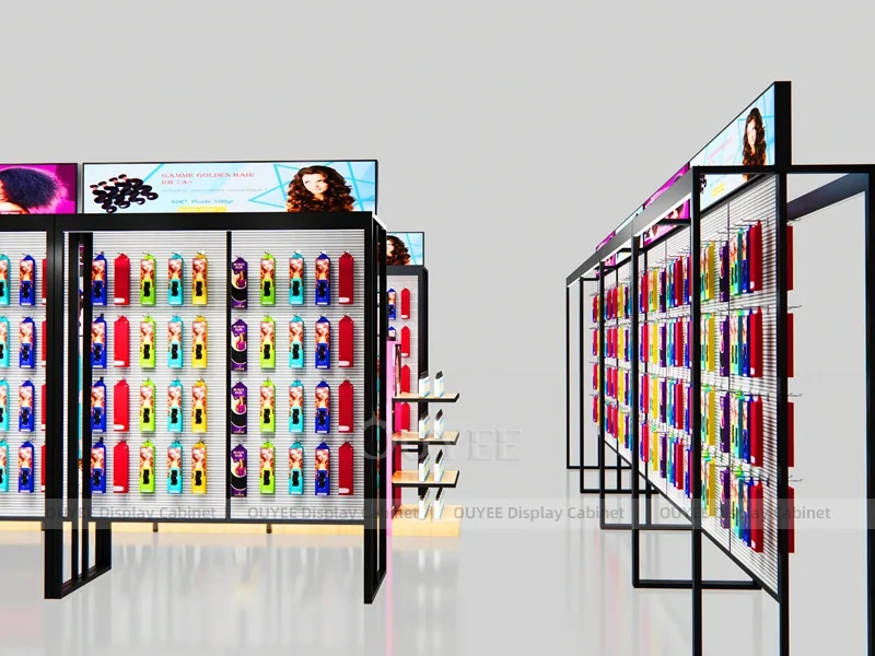 Black Frame Hair Extension Hair Extension Display