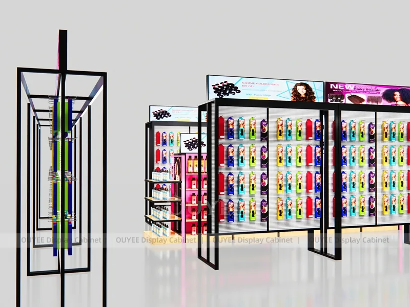 Black Frame Hair Extension Hair Extension Display - Image 3