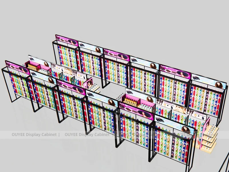 Black Frame Hair Extension Hair Extension Display - Image 4