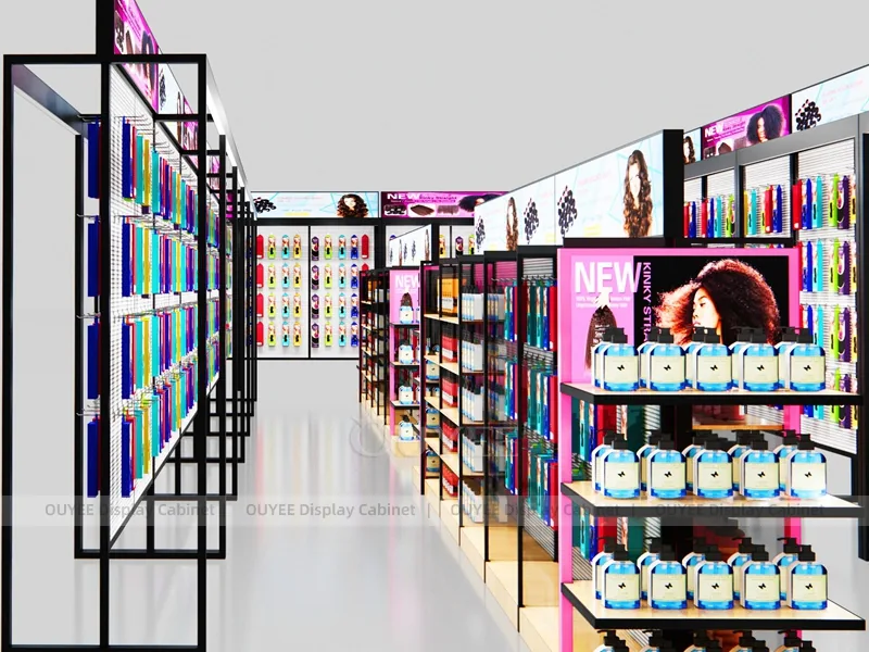 Black Frame Hair Extension Hair Extension Display - Image 5