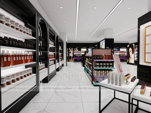 Black Green Store Display