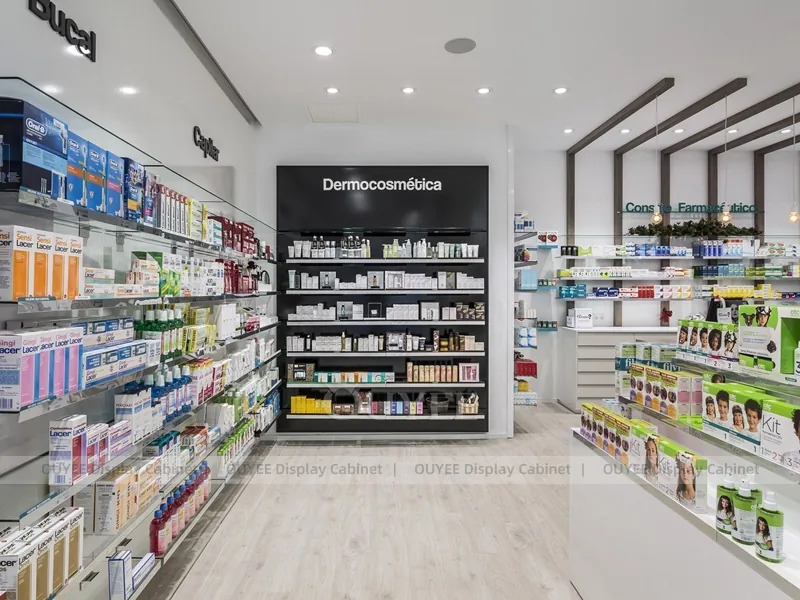 Black Line Pharmacy Shelving