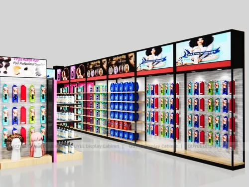 Black Pink Hair Extension Hair Extension Display