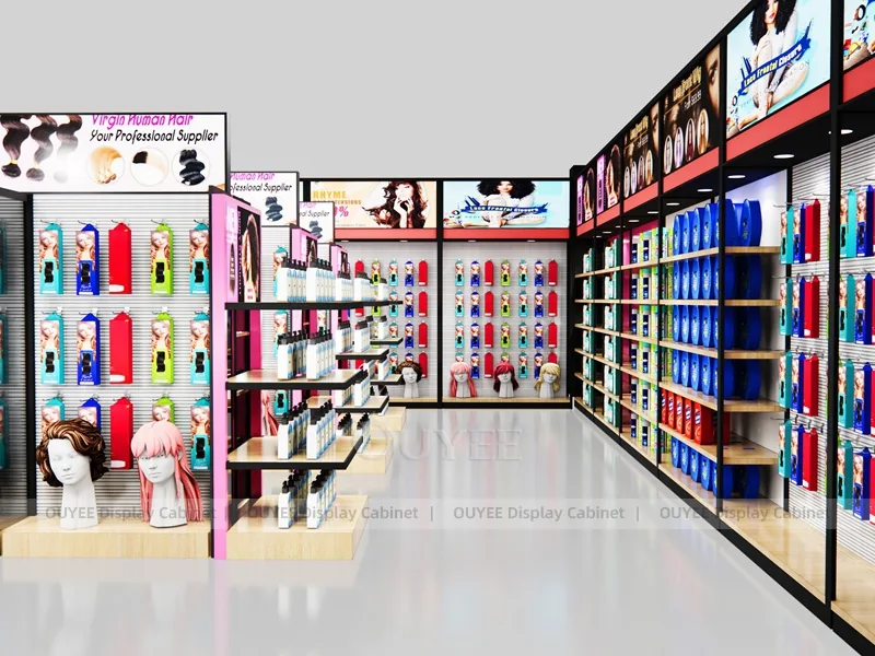 Black Pink Hair Extension Hair Extension Display - Image 3