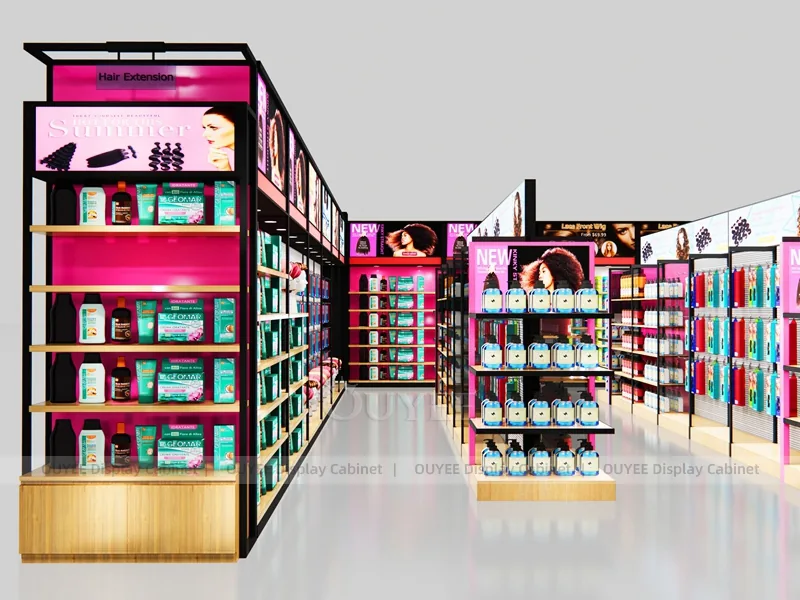 Black Pink Hair Extension Hair Extension Display - Image 6