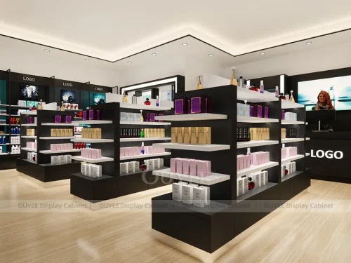 Black White Beauty Store Display
