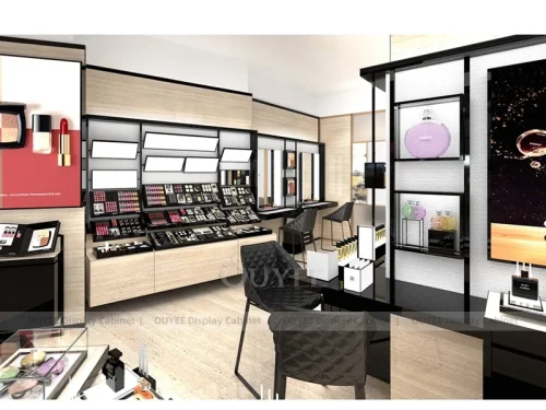 Black White Makeup Store Display