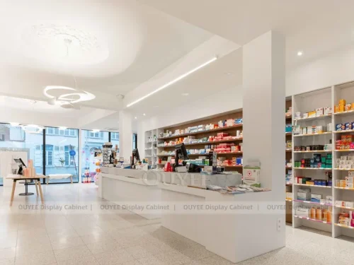 Black White Pharmacy Counter