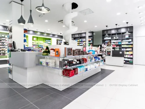 Black White Pharmacy Open Display Fixture