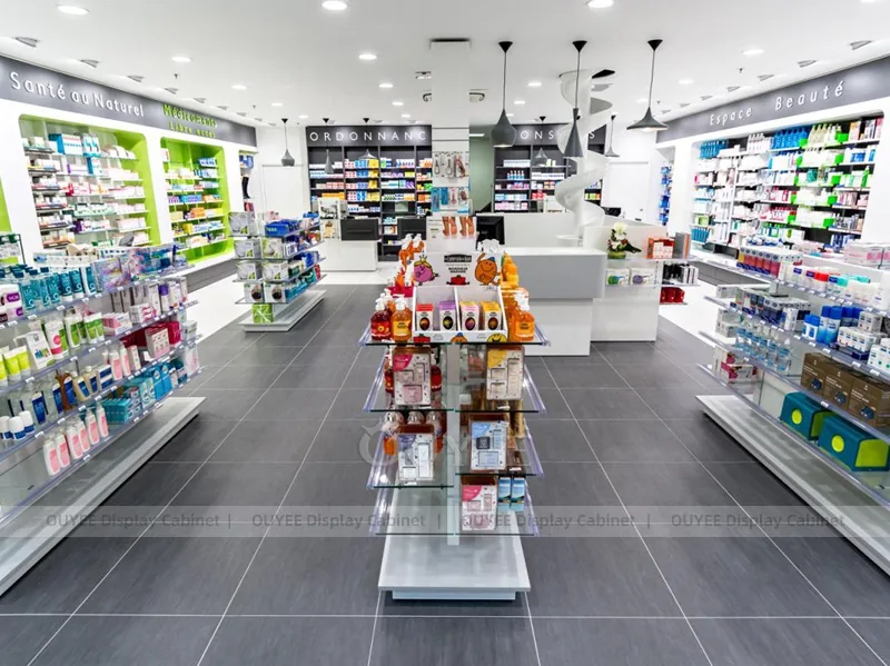 Black White Pharmacy Open Display Fixture - Image 2