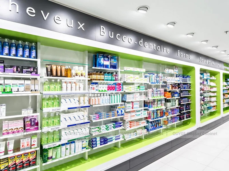 Black White Pharmacy Open Display Fixture - Image 5