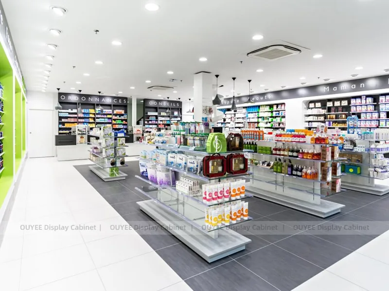 Black White Pharmacy Open Display Fixture - Image 6