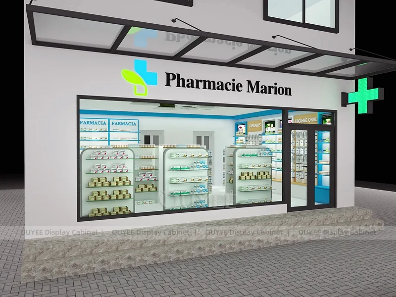 Blue Accent Pharmacy Service Counter - Image 5
