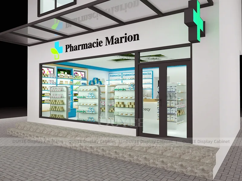 Blue Accent Pharmacy Service Counter - Image 6