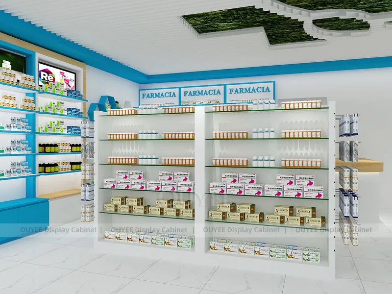 Blue Accent Pharmacy Service Counter - Image 8