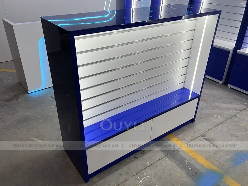 Blue And Gold LED Phone Display Fixture - Image 5