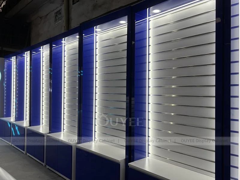 Blue And Gold LED Phone Display Fixture - Image 8