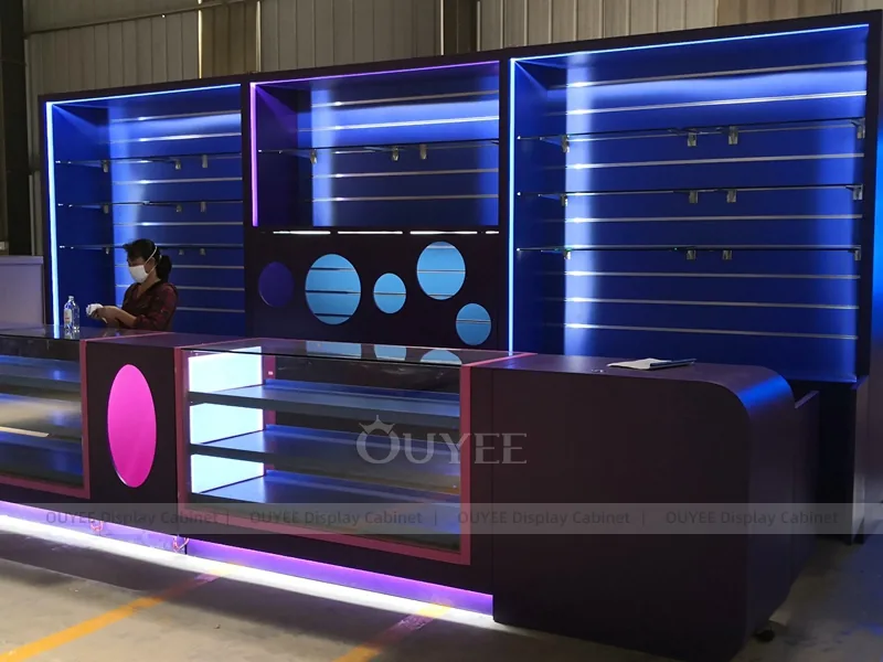 Blue And Purple Phone Display Fixture - Image 2