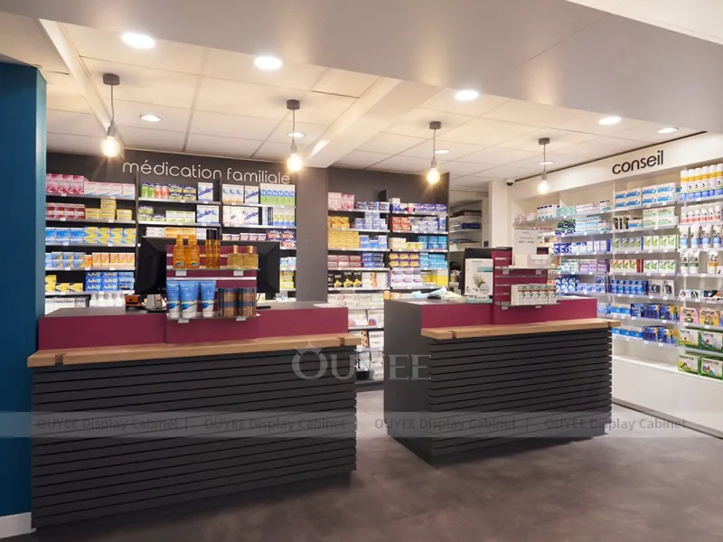 Blue Grey Pharmacy Central Gondola Shelving - Image 2