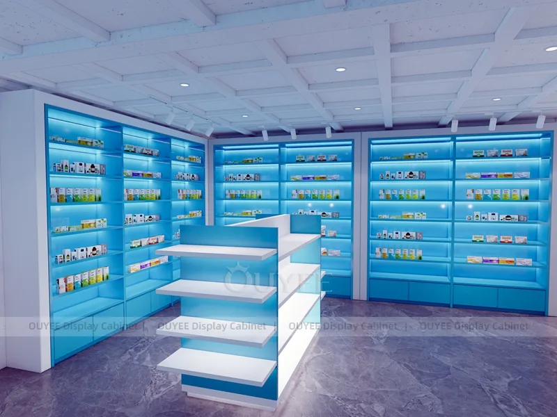 Blue Light Pharmacy Shelving - Image 3