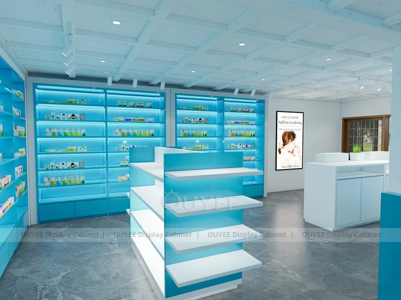 Blue Light Pharmacy Shelving - Image 6