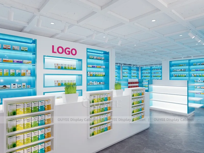 Blue Light Pharmacy Shelving - Image 8