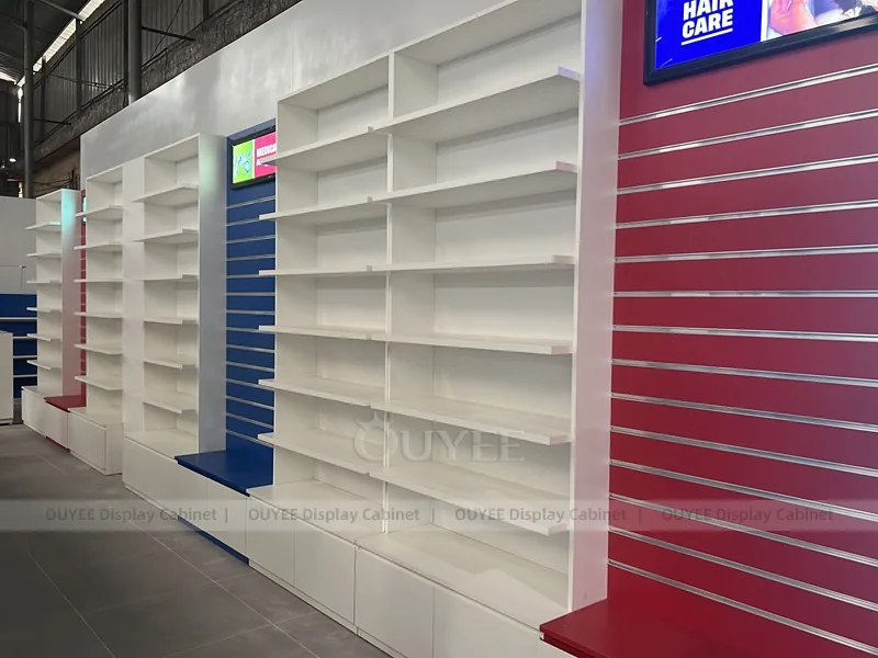 Blue Red Pharmacy Shelving - Image 3