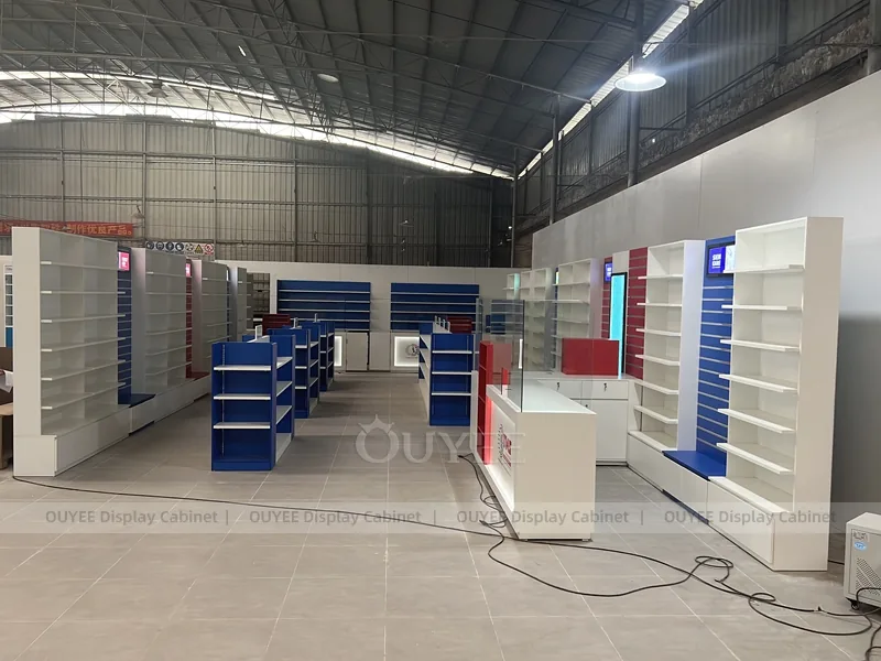 Blue Red Pharmacy Shelving - Image 5