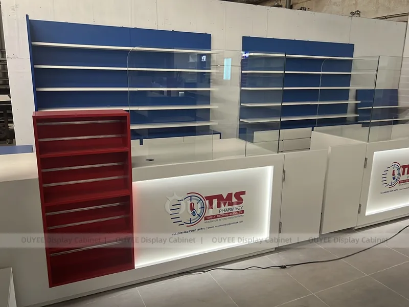 Blue Red Pharmacy Shelving - Image 8