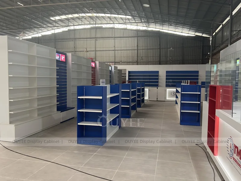 Blue Red Pharmacy Shelving - Image 9