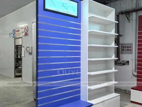 Blue Red Pharmacy Slatwall