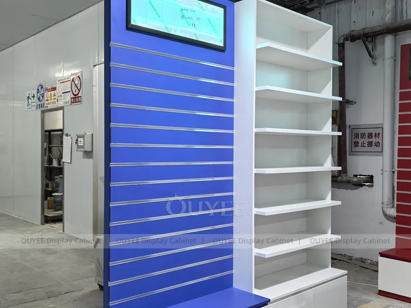 Blue Red Pharmacy Slatwall