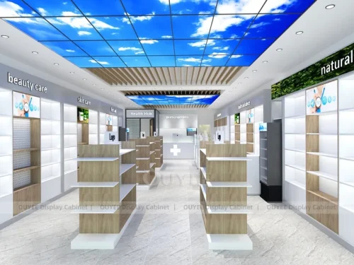 Blue Sky Ceiling Pharmacy Display Fixture